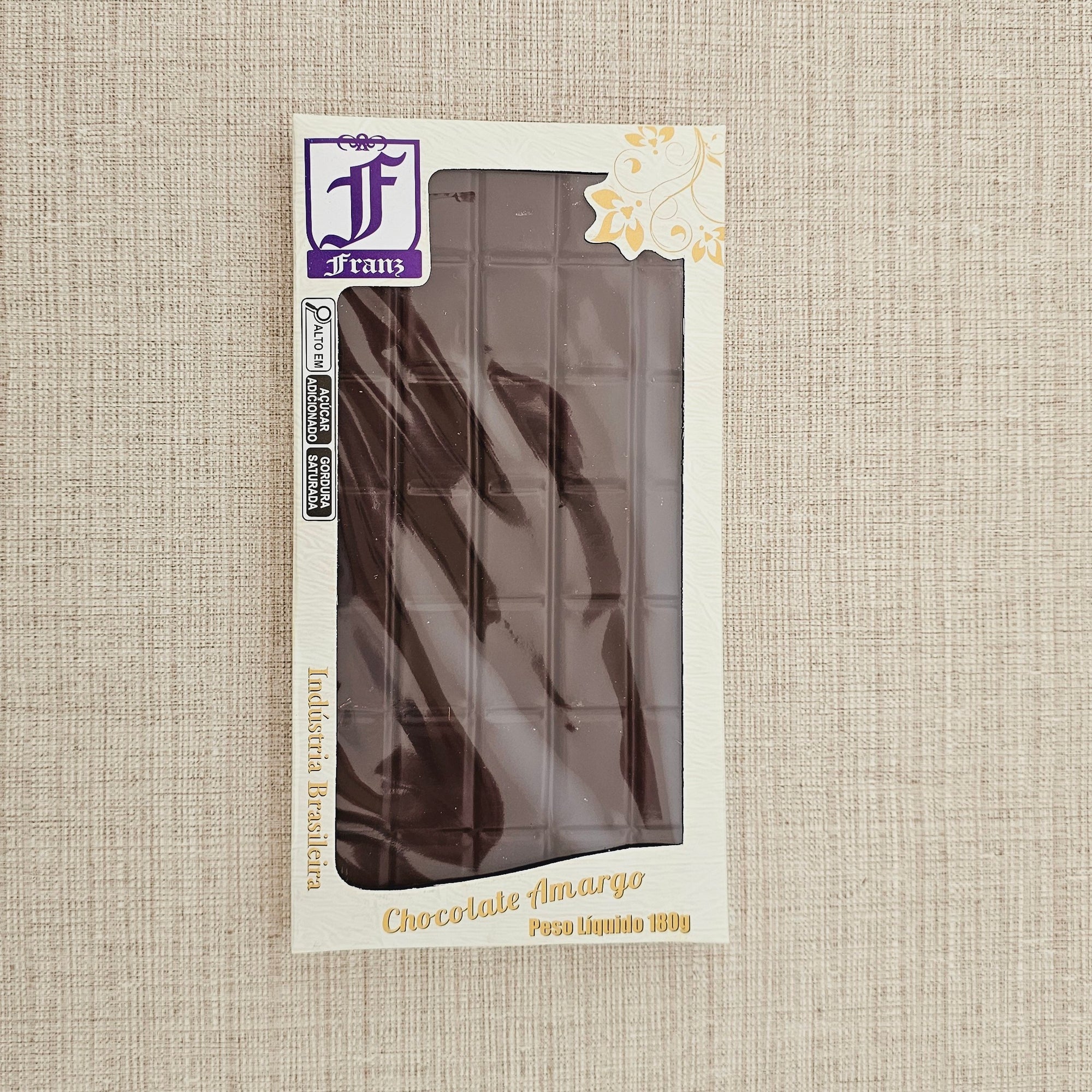 Barra em chocolate 70% cacau 180g