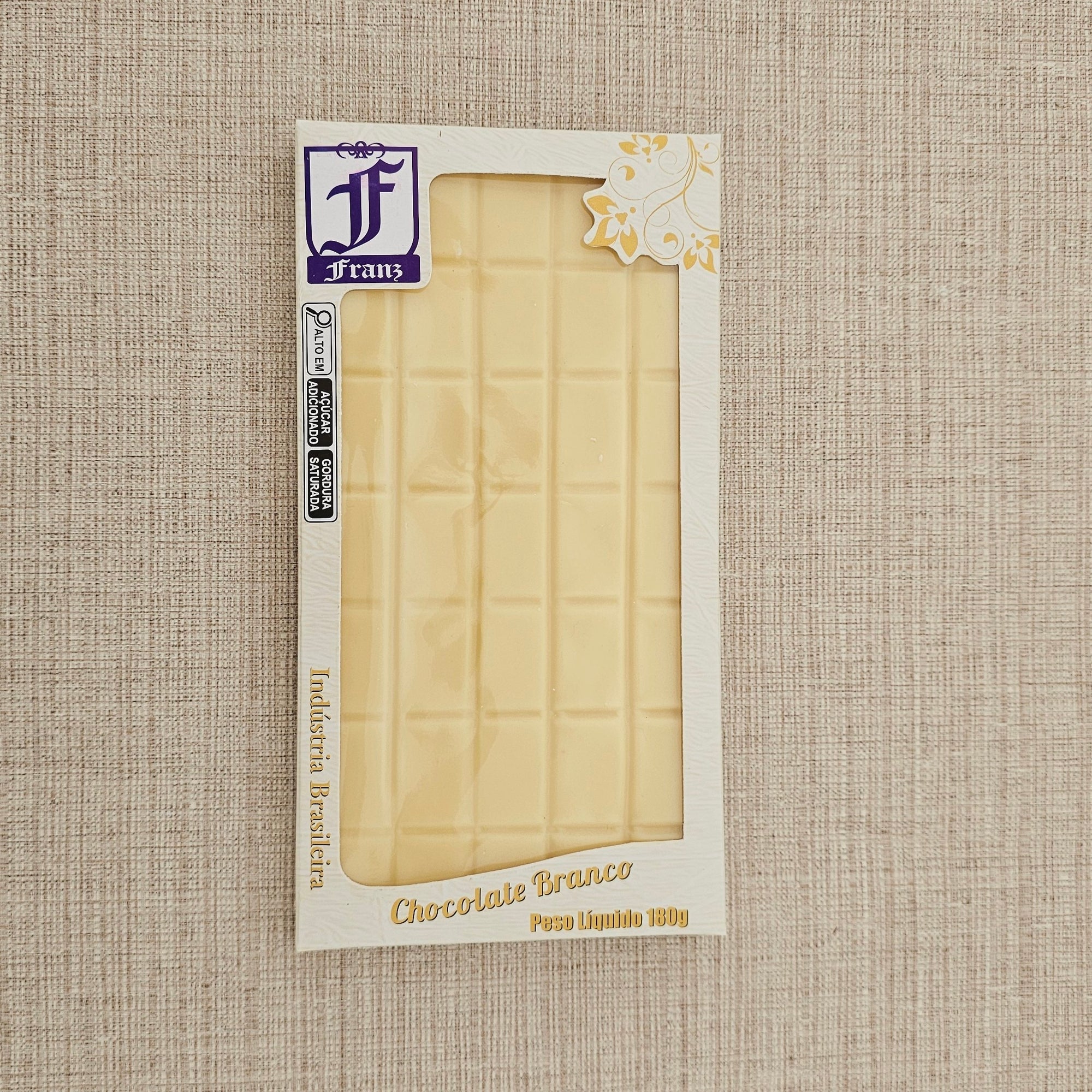 Barra em chocolate branco 180g