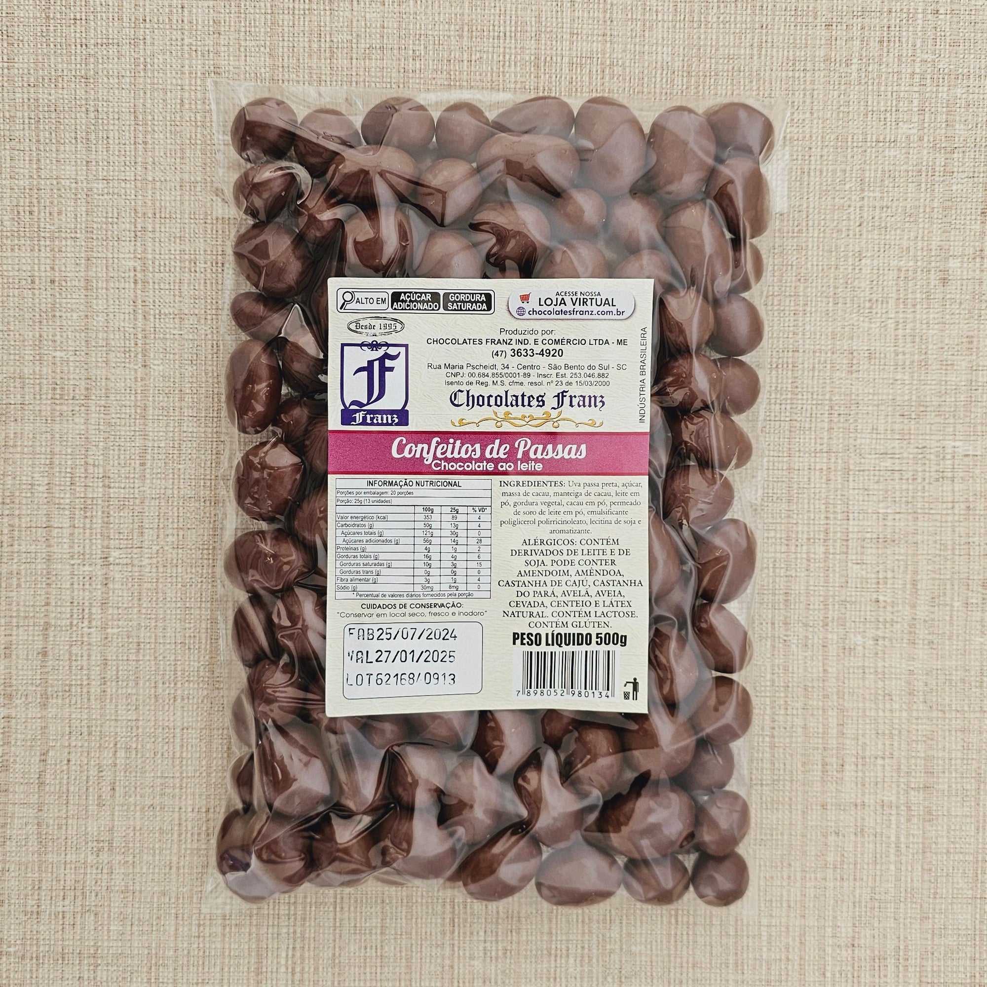 Confeitos de Passas 500g