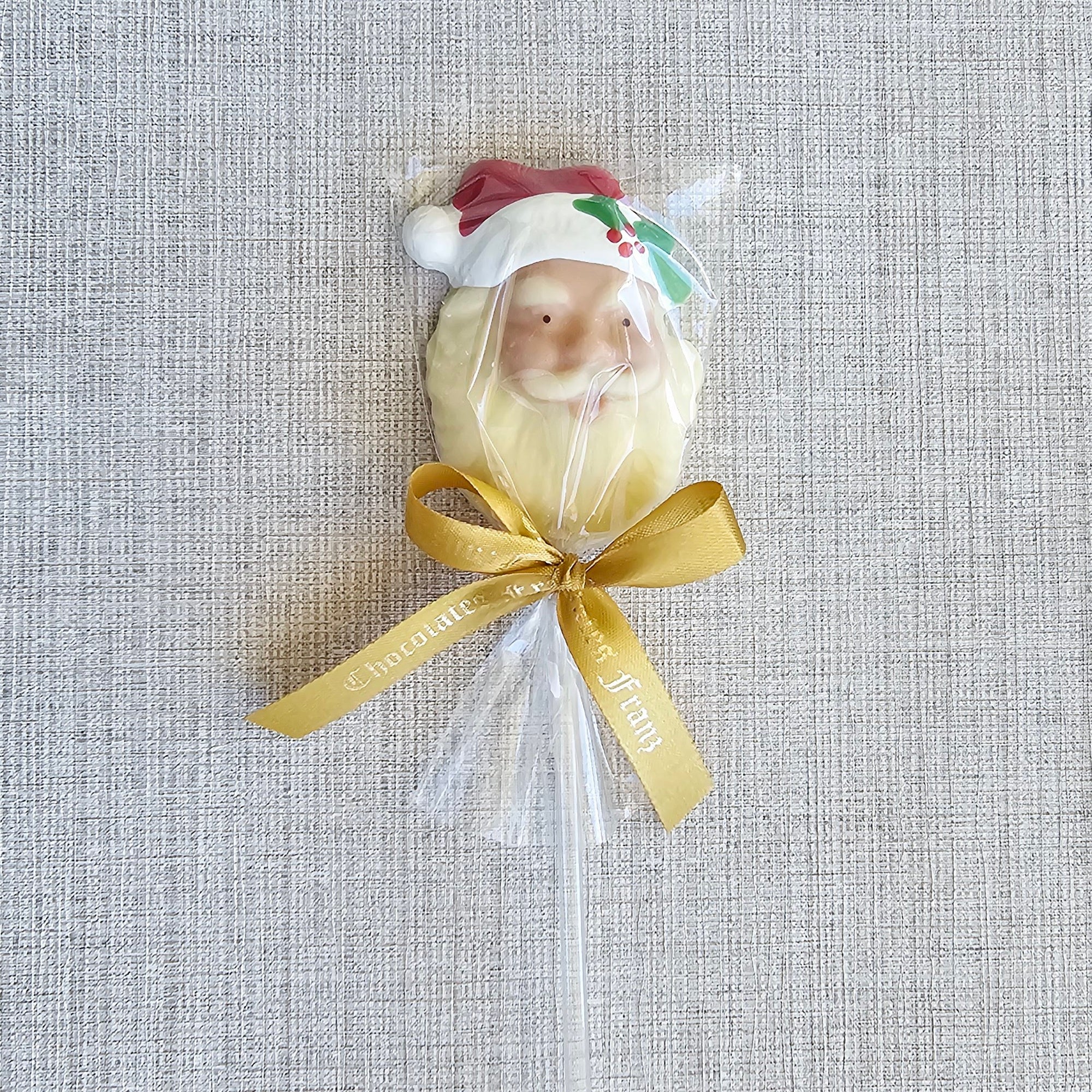 Pirulito noel chocolate branco colorido 20g