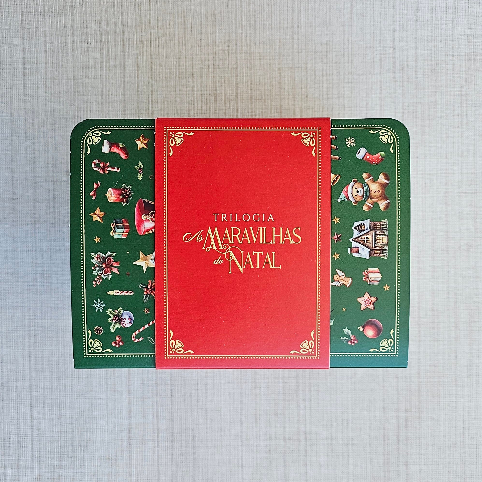 Sacola natal livros chocolates sortidos 265g