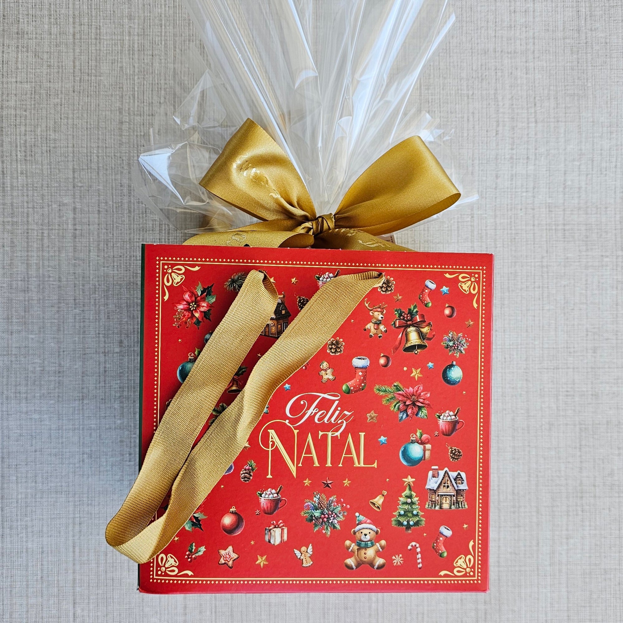 Sacola natal livros chocolates sortidos 265g