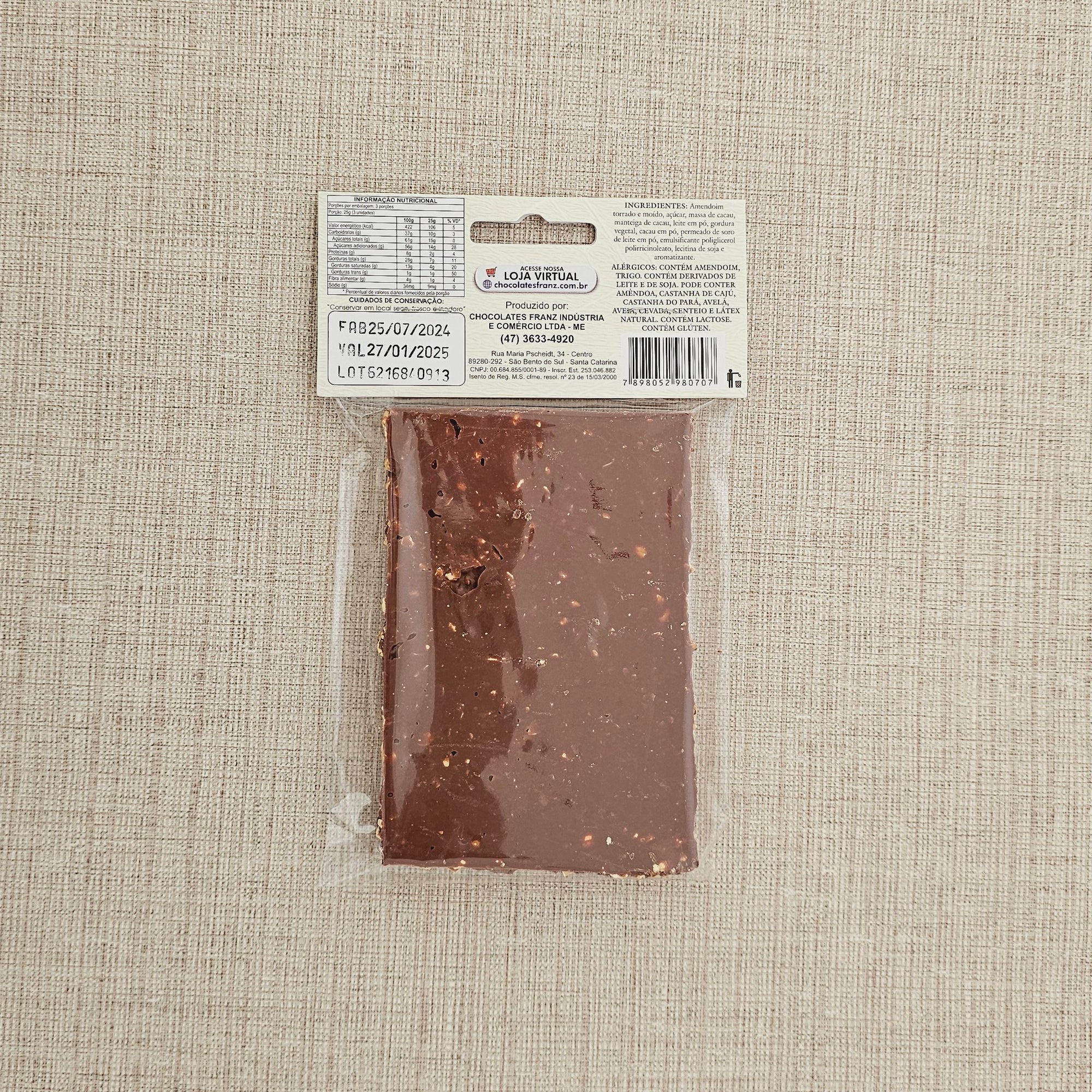 Tablete de Amendoim 80g