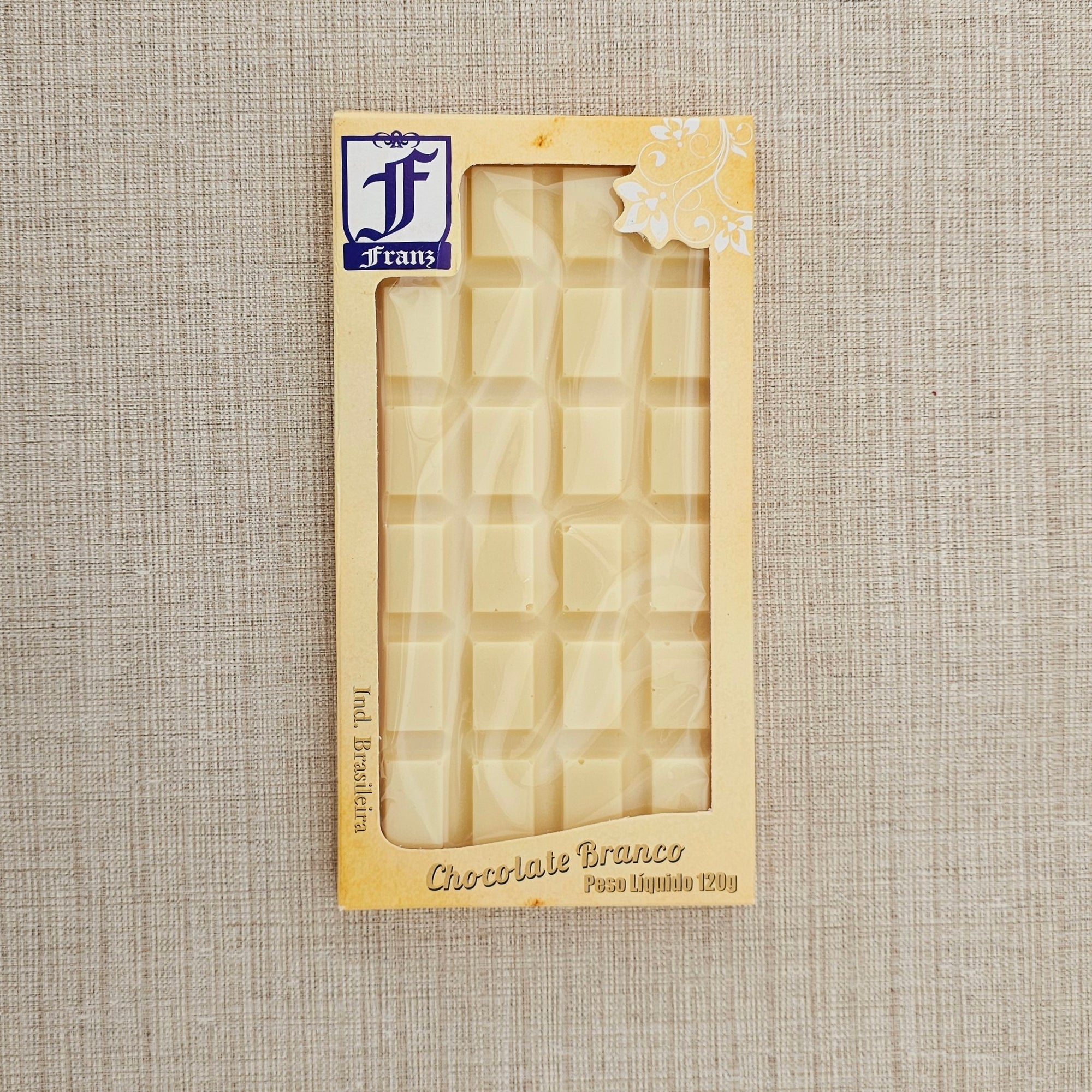 Barra em chocolate branco 120g