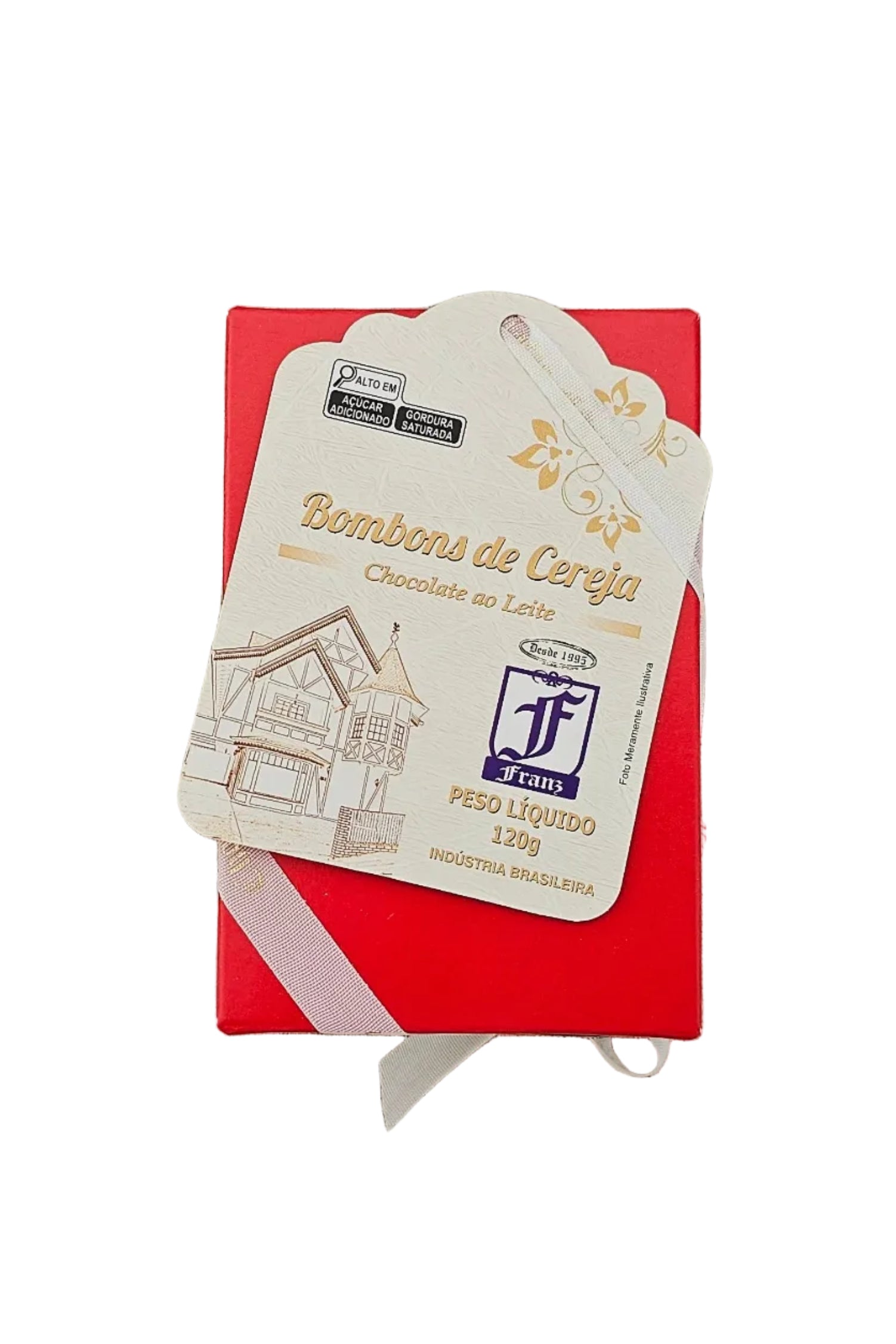 Caixa com 6 Bombons de Cereja 120g